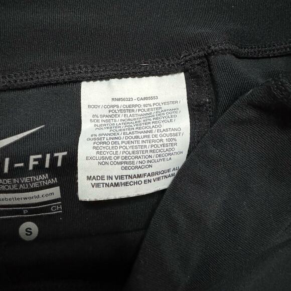 Nike Stay Warm Running Capri Dri-fit tights cropped Women's small Black - Picture 6 of 16